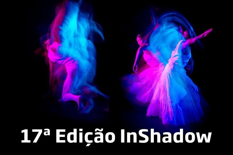 fotografia desfocada com cores azul e lilás