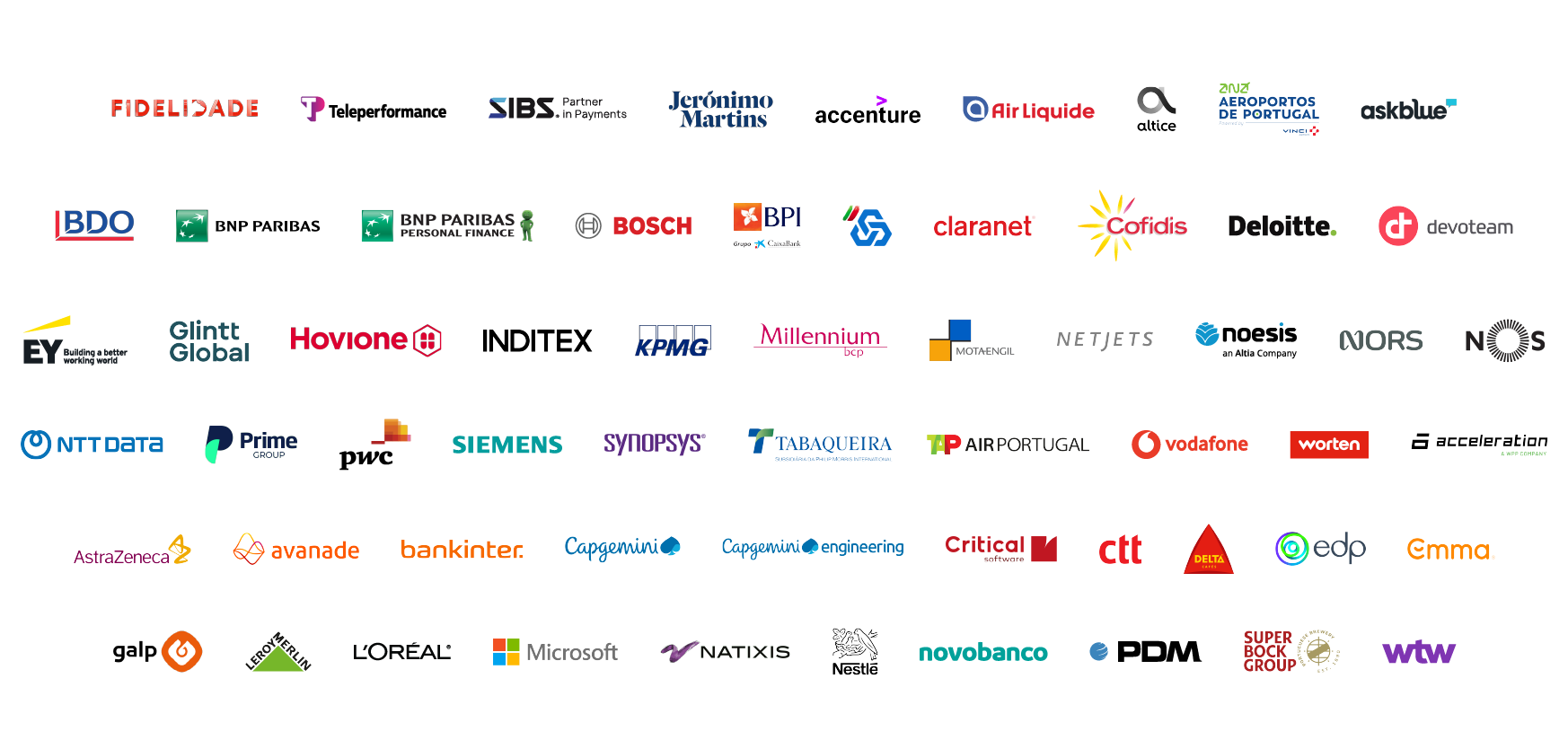 barra de logos/empresas